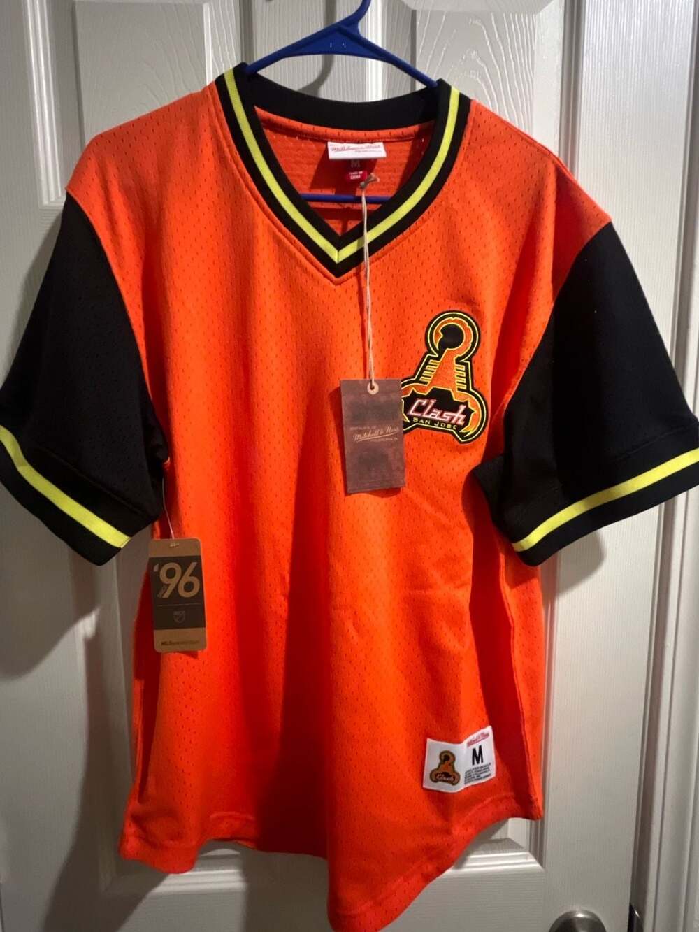 Mitchell & Ness MLS San Jose Clash Mesh Pullover V-Neck Jersey